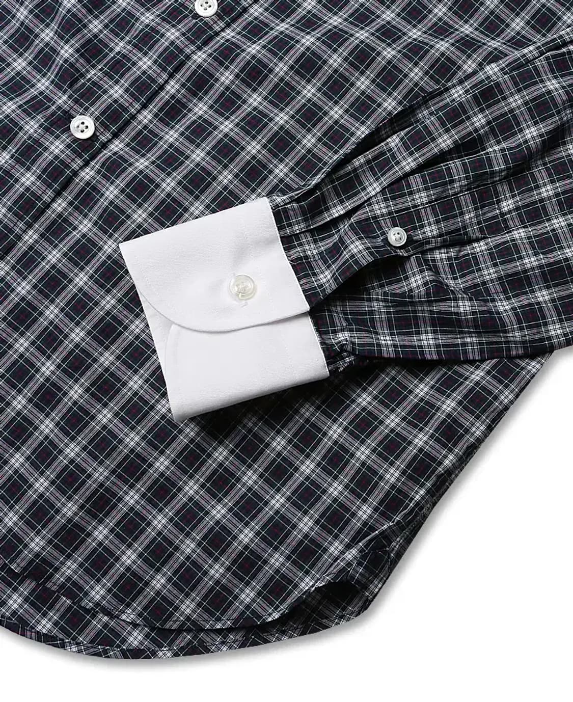 빔즈 에프 [Beams F] 빈티지 클래식 체크 클레릭 셔츠 상품이미지3