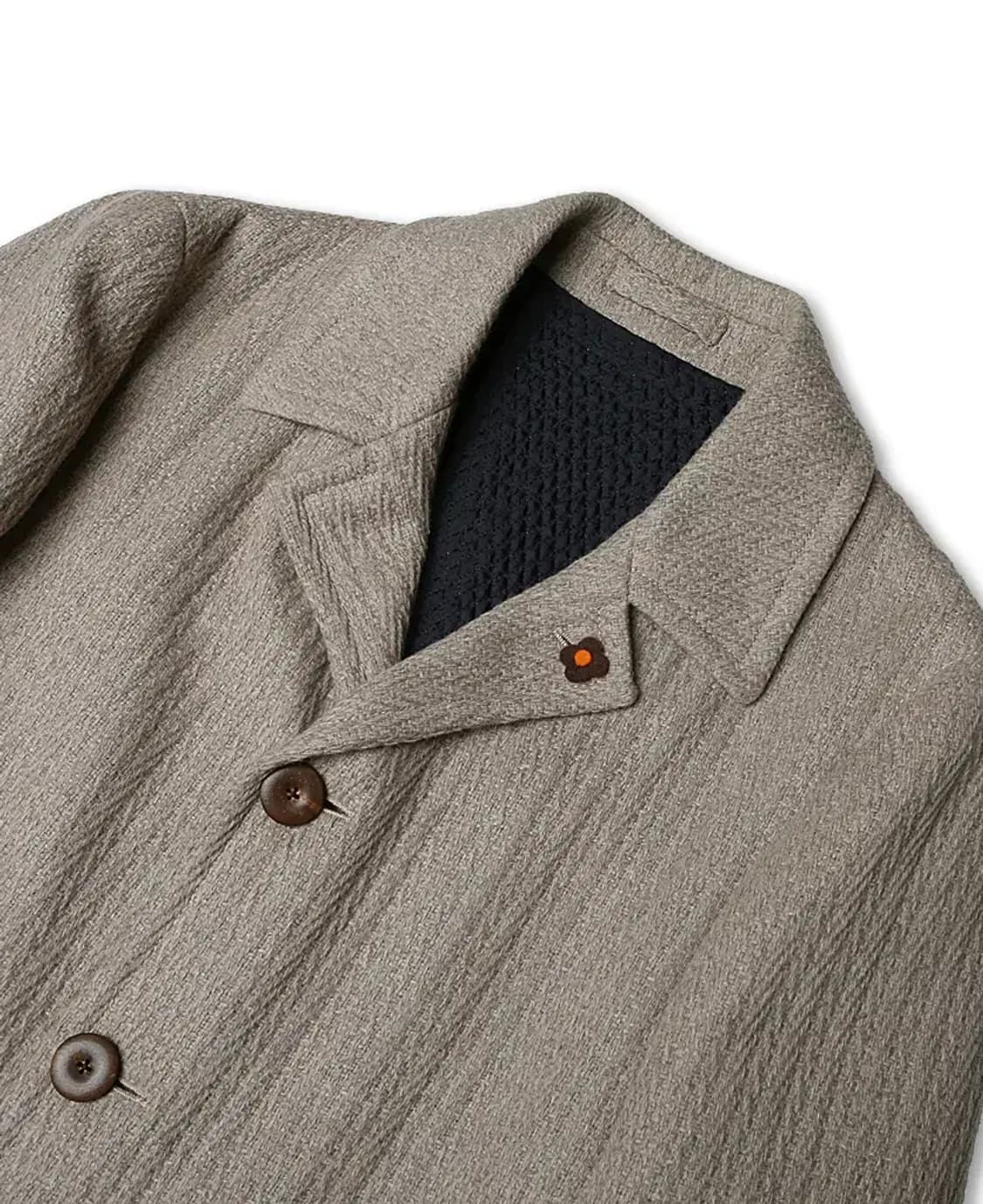 라르디니 [Lardini] 베이지 텍스처드 울 이태리 싱글 코트 상품이미지2