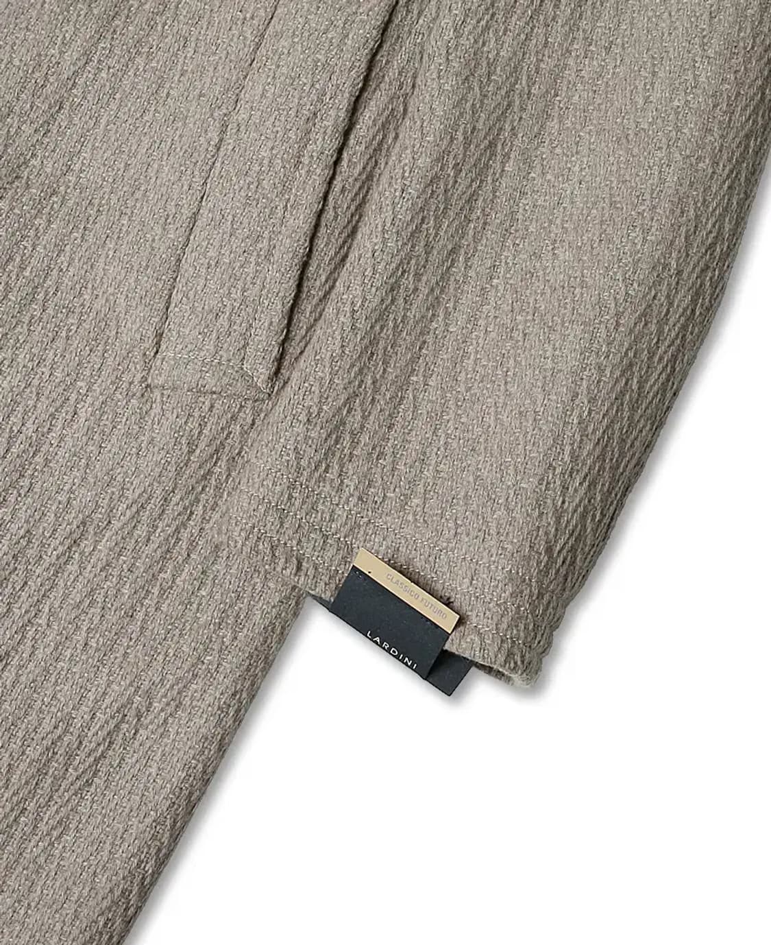 라르디니 [Lardini] 베이지 텍스처드 울 이태리 싱글 코트 상품이미지3