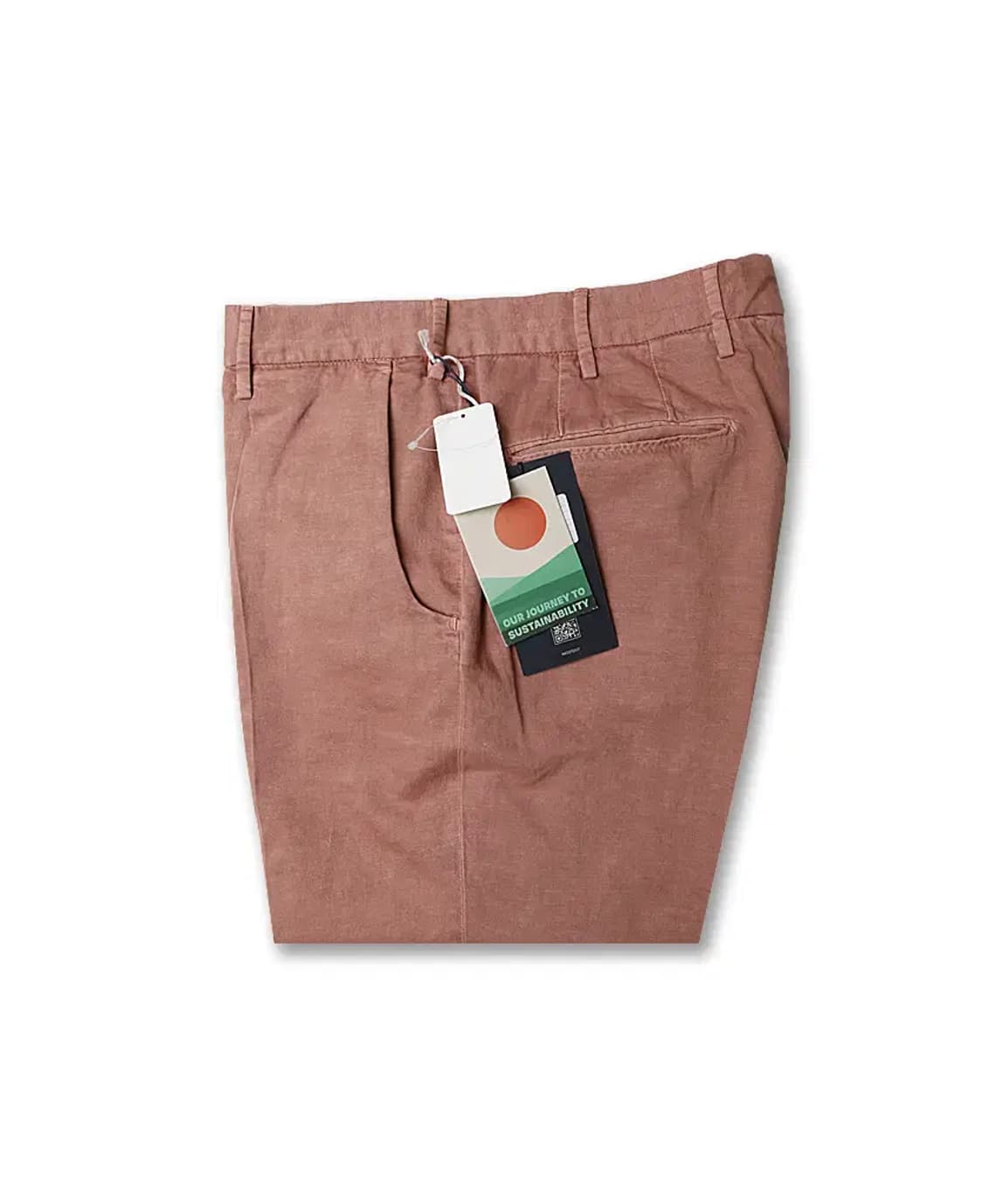 인코텍스 [Incotex] 더스트 핑크 하이 컴포트 캐럿 핏 치노 팬츠 상품이미지1