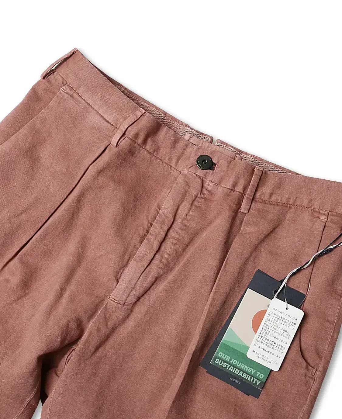 인코텍스 [Incotex] 더스트 핑크 하이 컴포트 캐럿 핏 치노 팬츠 상품이미지3