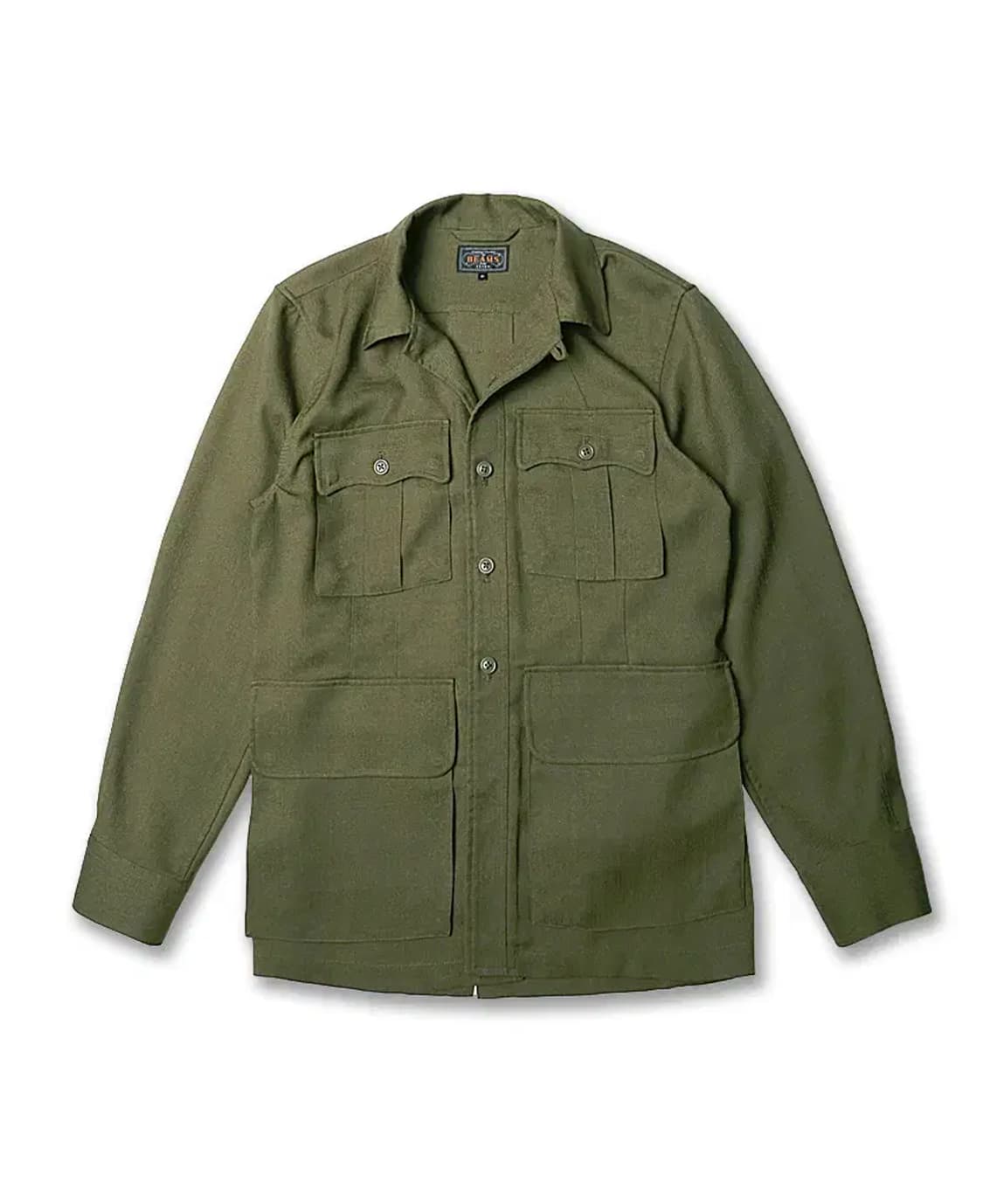 할인# 빔즈 플러스 [Beams +] 카키 코마츠 사파리 자켓 상품이미지1