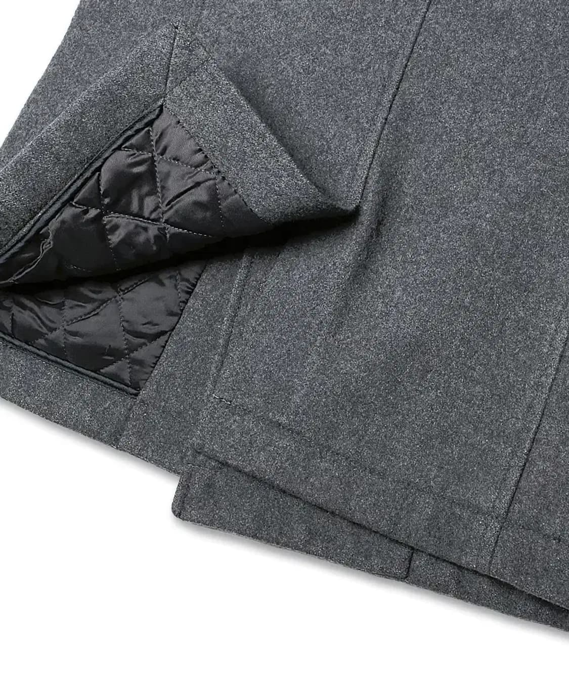 빔즈 [Beams] 해피 라이프 그레이 숏 피코트 상품이미지4