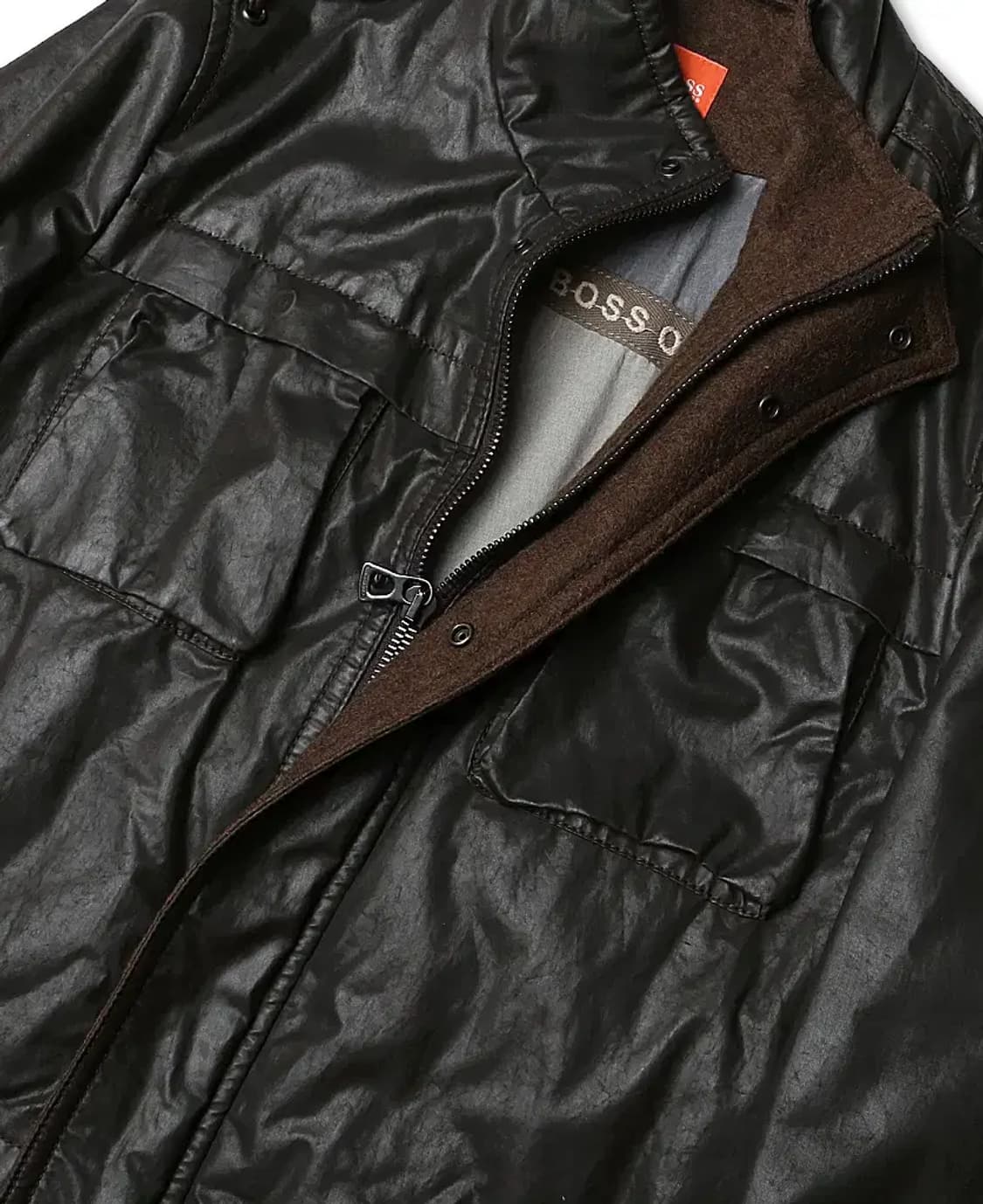 휴고 보스 [Hugo Boss] 오렌지 바움 울레 코튼 브라운 필드 자켓 상품이미지4