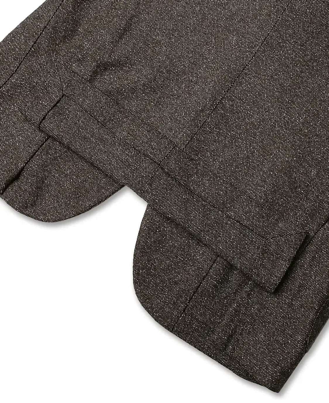 빔즈 에프 [Beams F] 브라운 멜란지 클래식 캐주얼 스포츠 자켓 상품이미지4