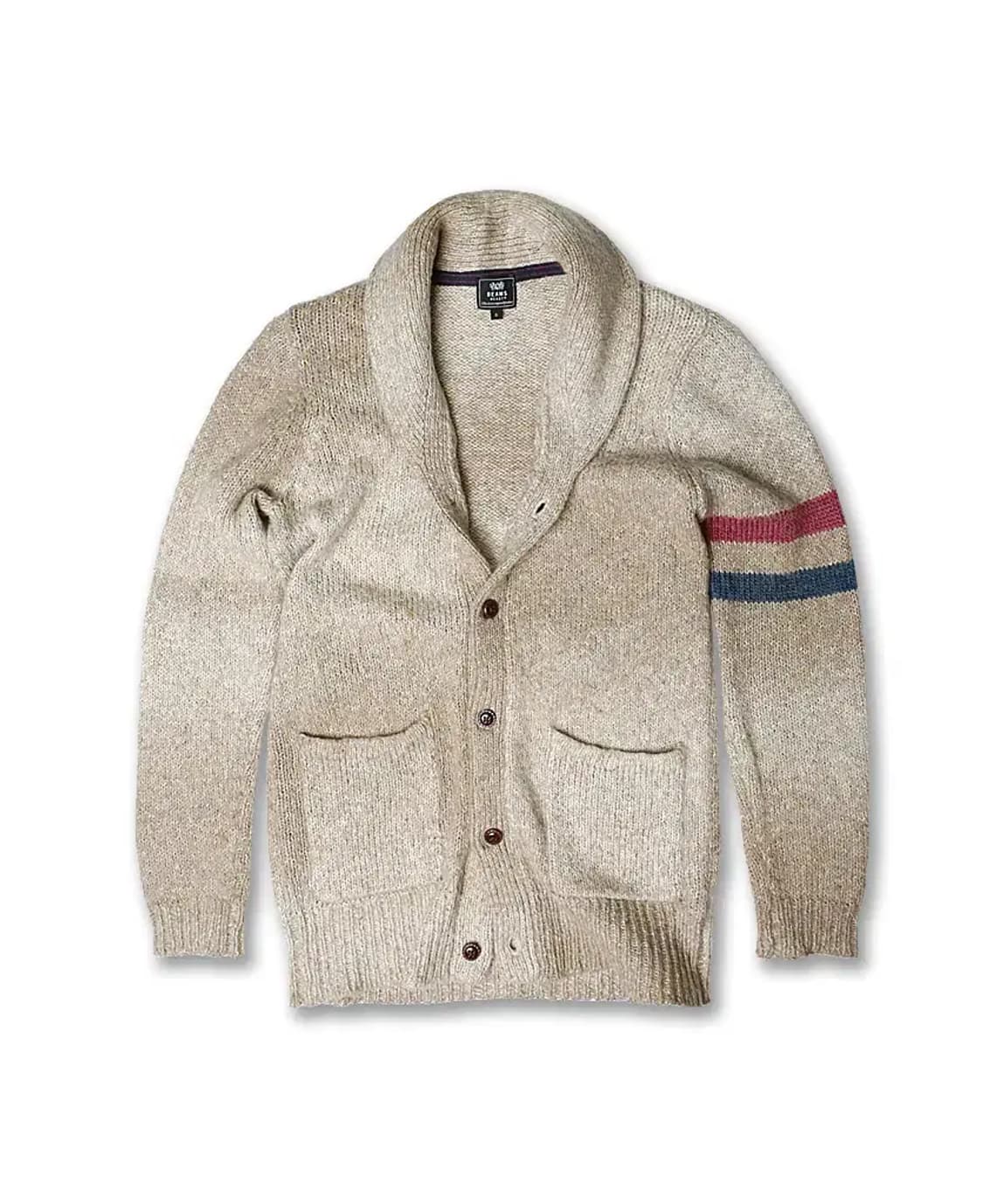 빔즈 하트 [Beams Heart] 보카시 숄카라 니트 가디건 상품이미지1