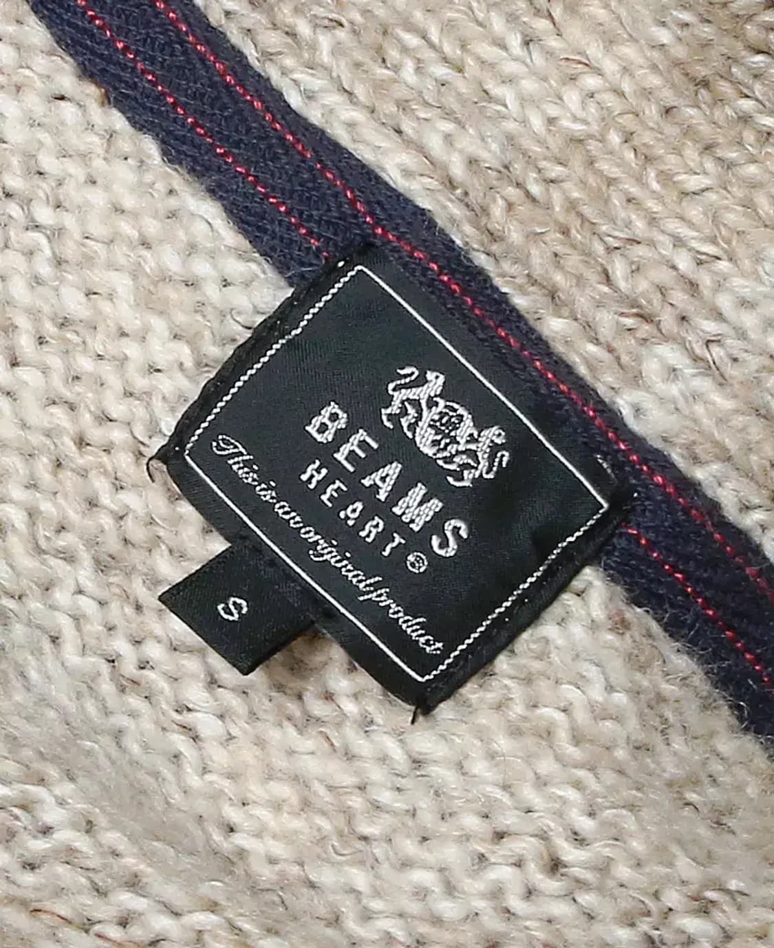 빔즈 하트 [Beams Heart] 보카시 숄카라 니트 가디건 상품이미지5