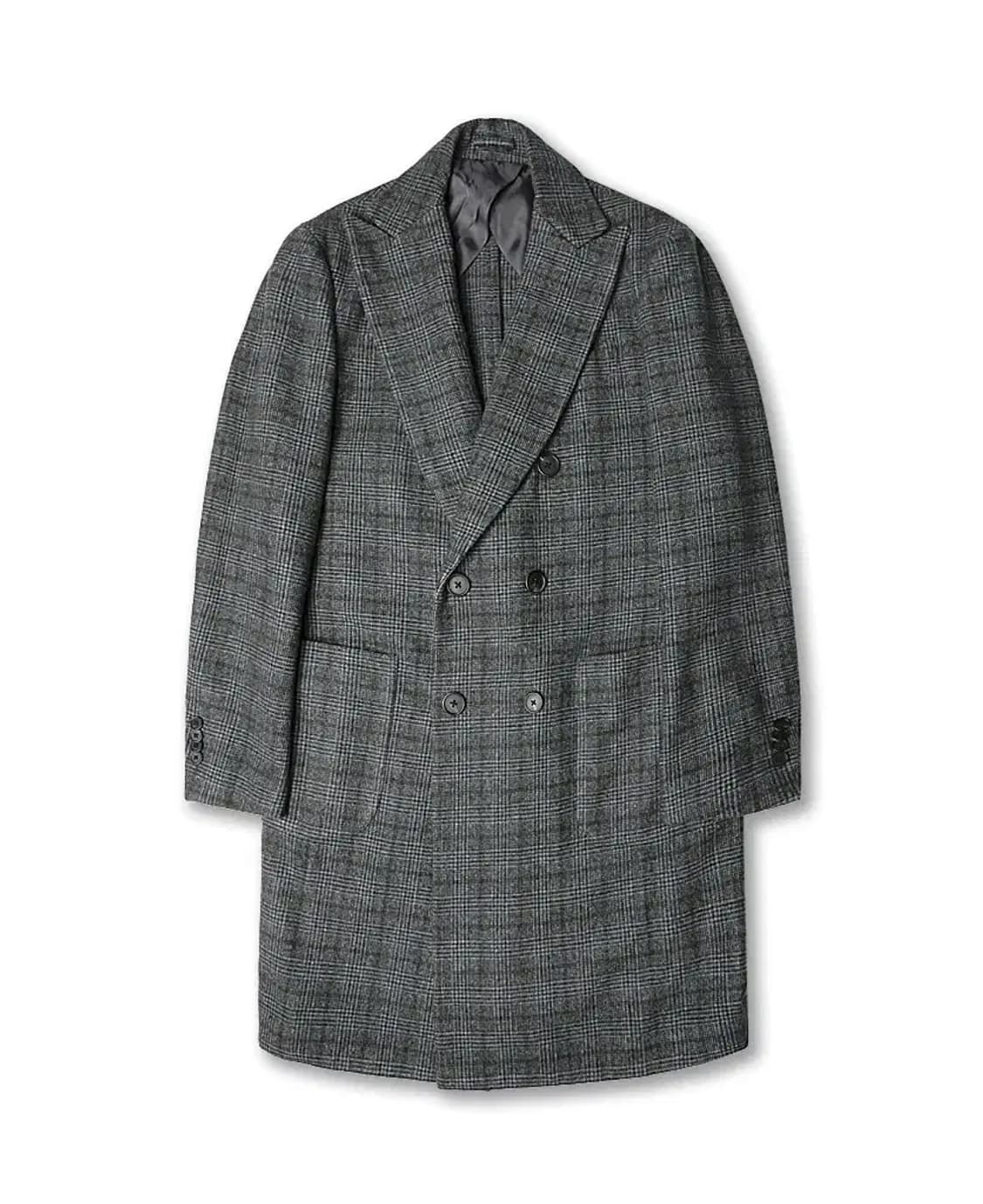 데이지 라르디니 [Daiz Lardini] 체크 울 더블 코트 상품이미지1