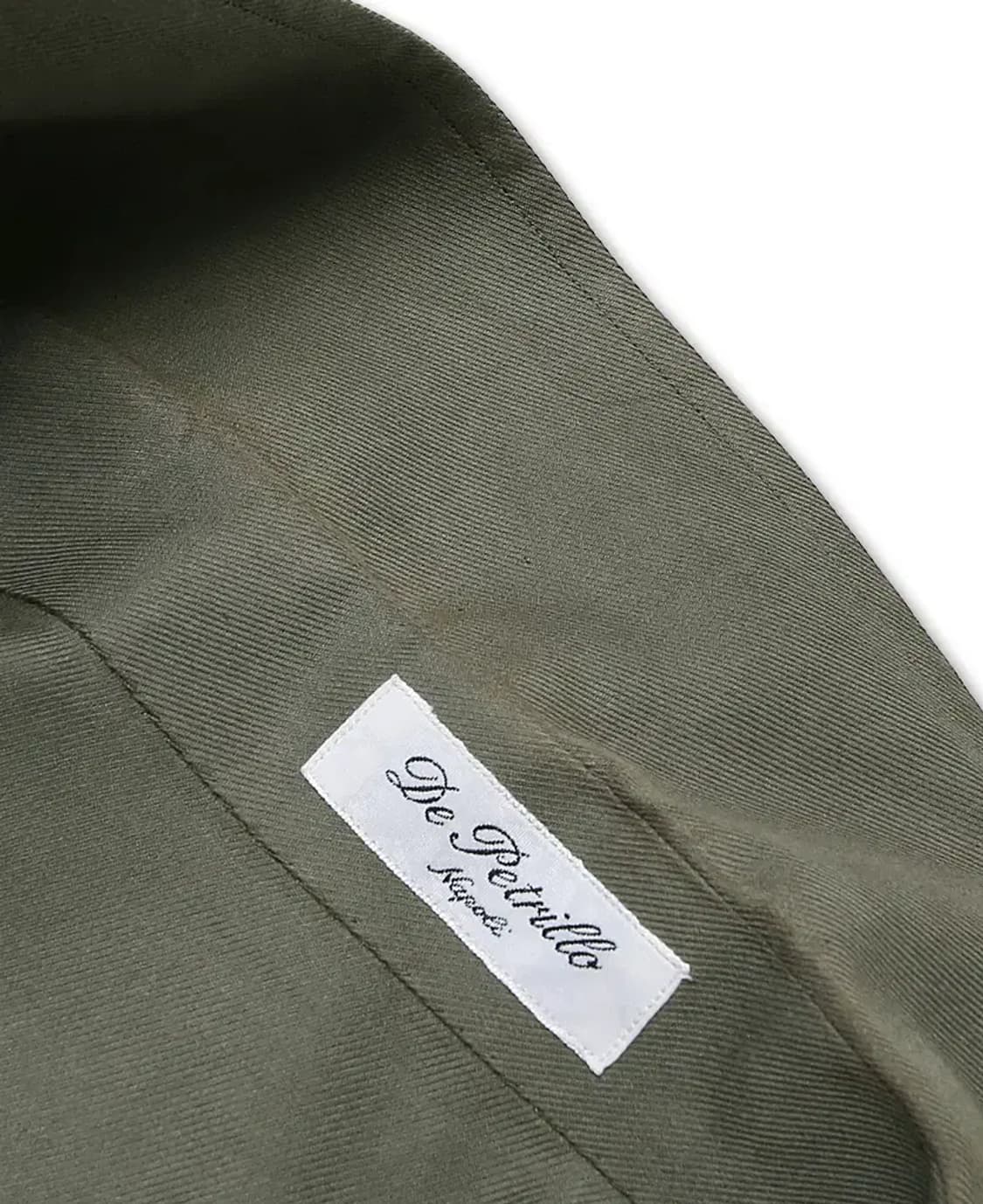 드 페트릴로 [De Petrillo] 카키 코튼 클래식 벨티드 자켓 상품이미지7