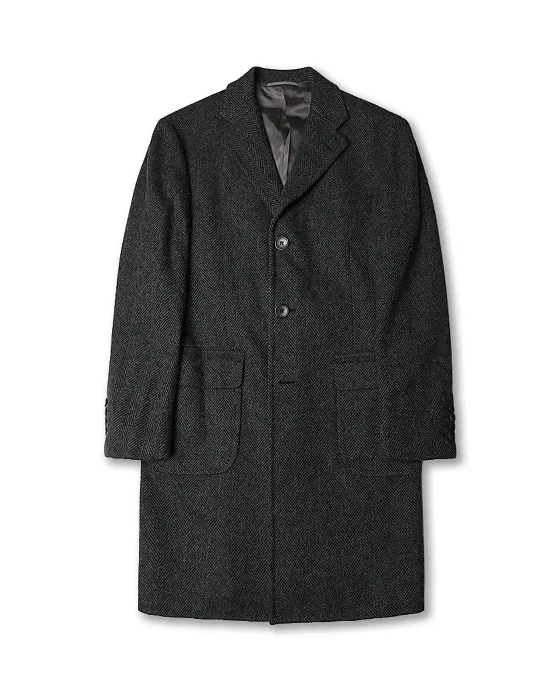 소버린 하우스 [Sovereign House] 헤링본 울 체스터필드 코트 상품이미지1