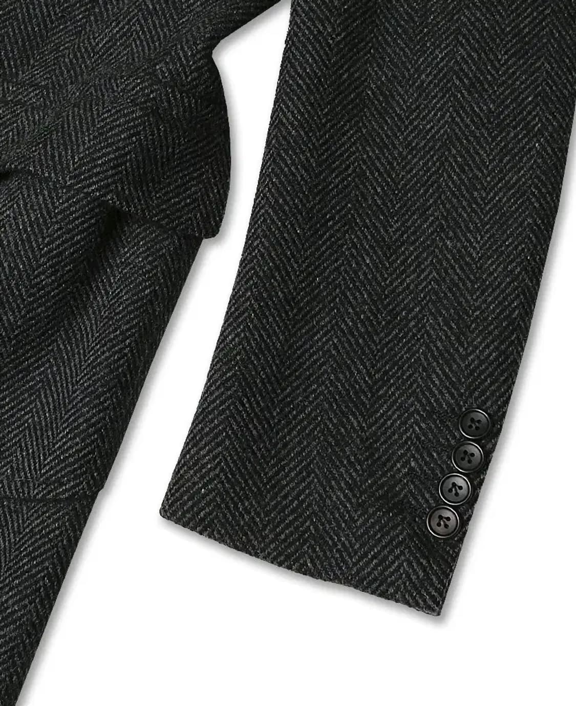 소버린 하우스 [Sovereign House] 헤링본 울 체스터필드 코트 상품이미지3