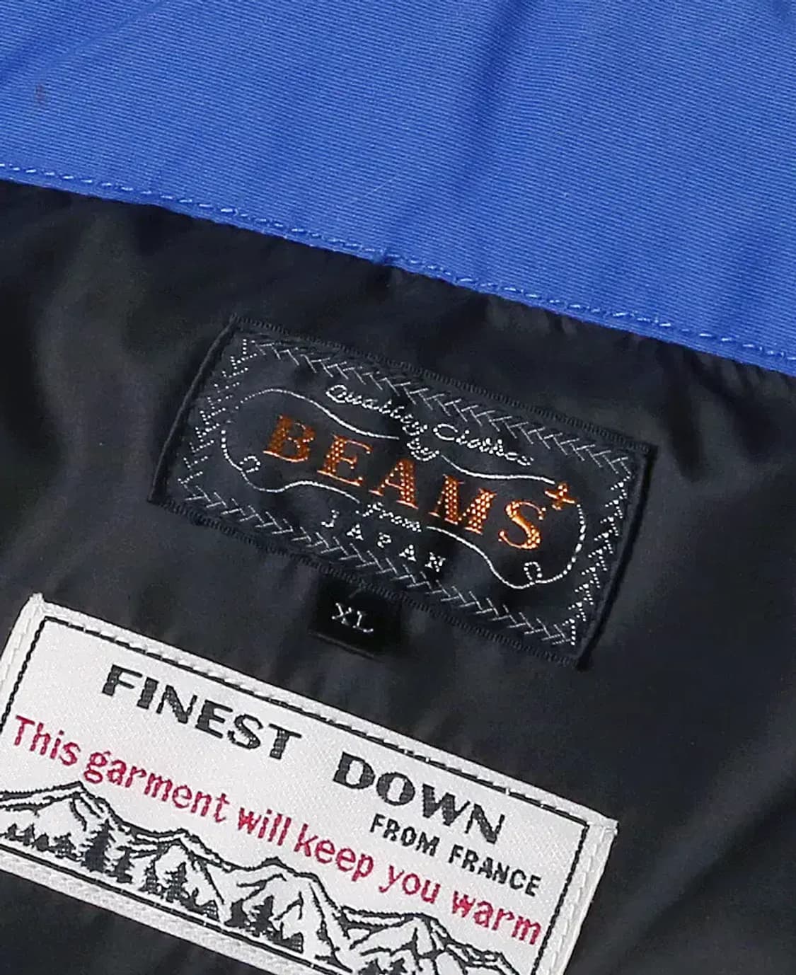 빔즈 플러스 [Beams +] 블루 피네스트 다운 필드 패딩 자켓 상품이미지5