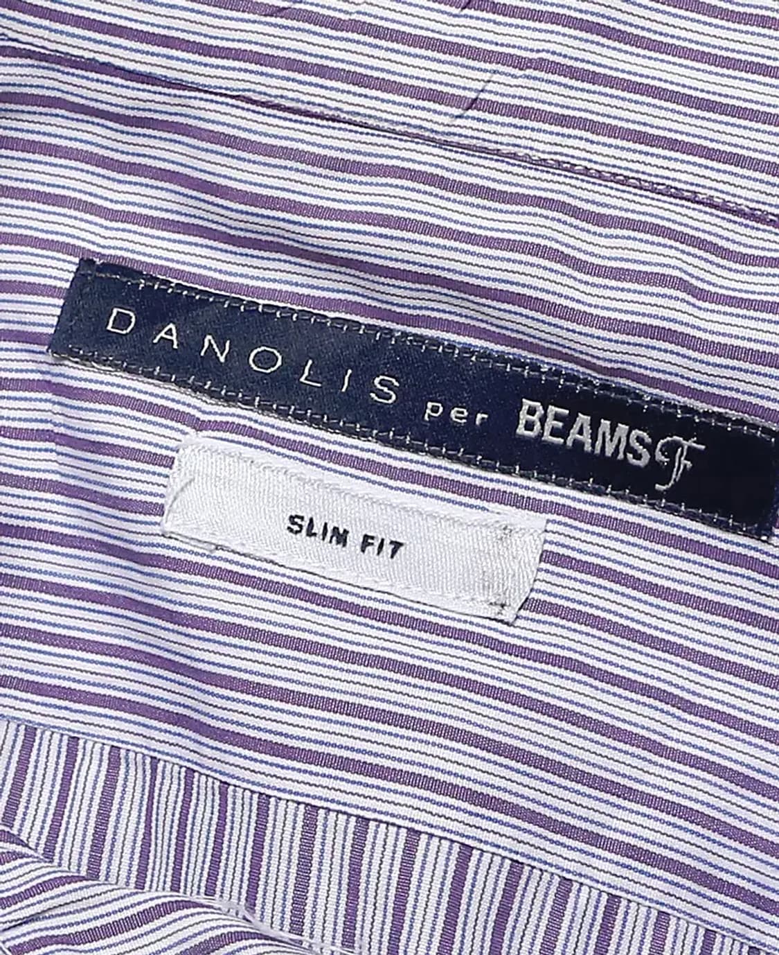 다놀리스 [Danolis] 퍼플 스트라이프 클래식 셔츠 Per 빔즈F 상품이미지4