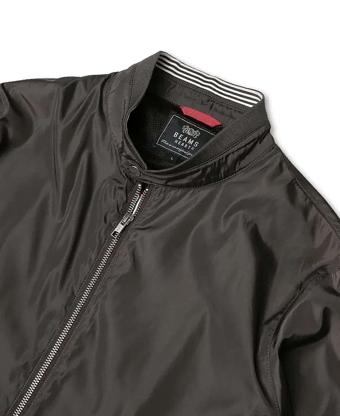 빔즈 하트 [Beams Heart] 다크 카키 투웨이 블루종 자켓 상품이미지2