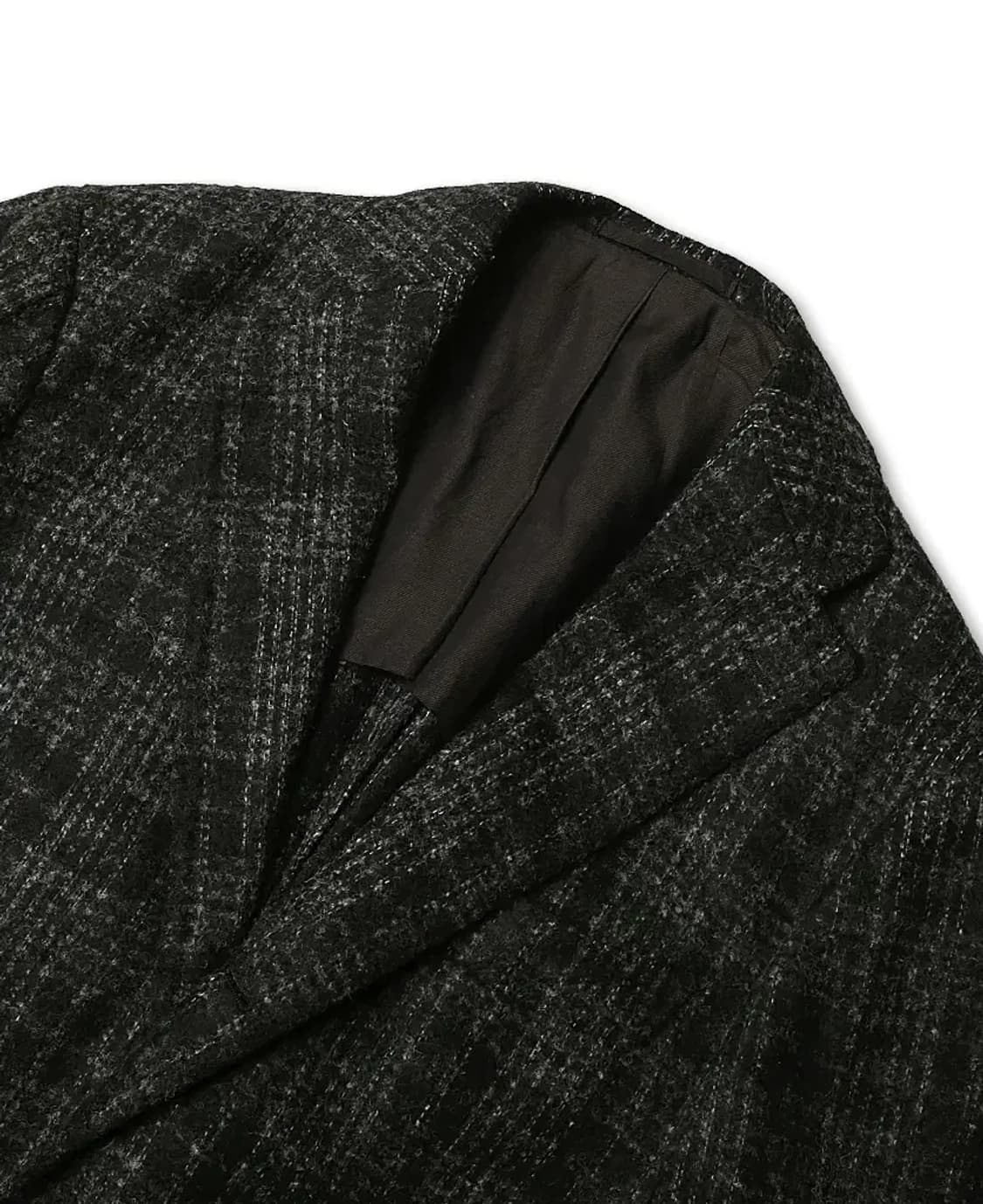 링자켓 [Ring Jacket RJ] 블랙 알파카 나일론 체크 자켓 상품이미지2