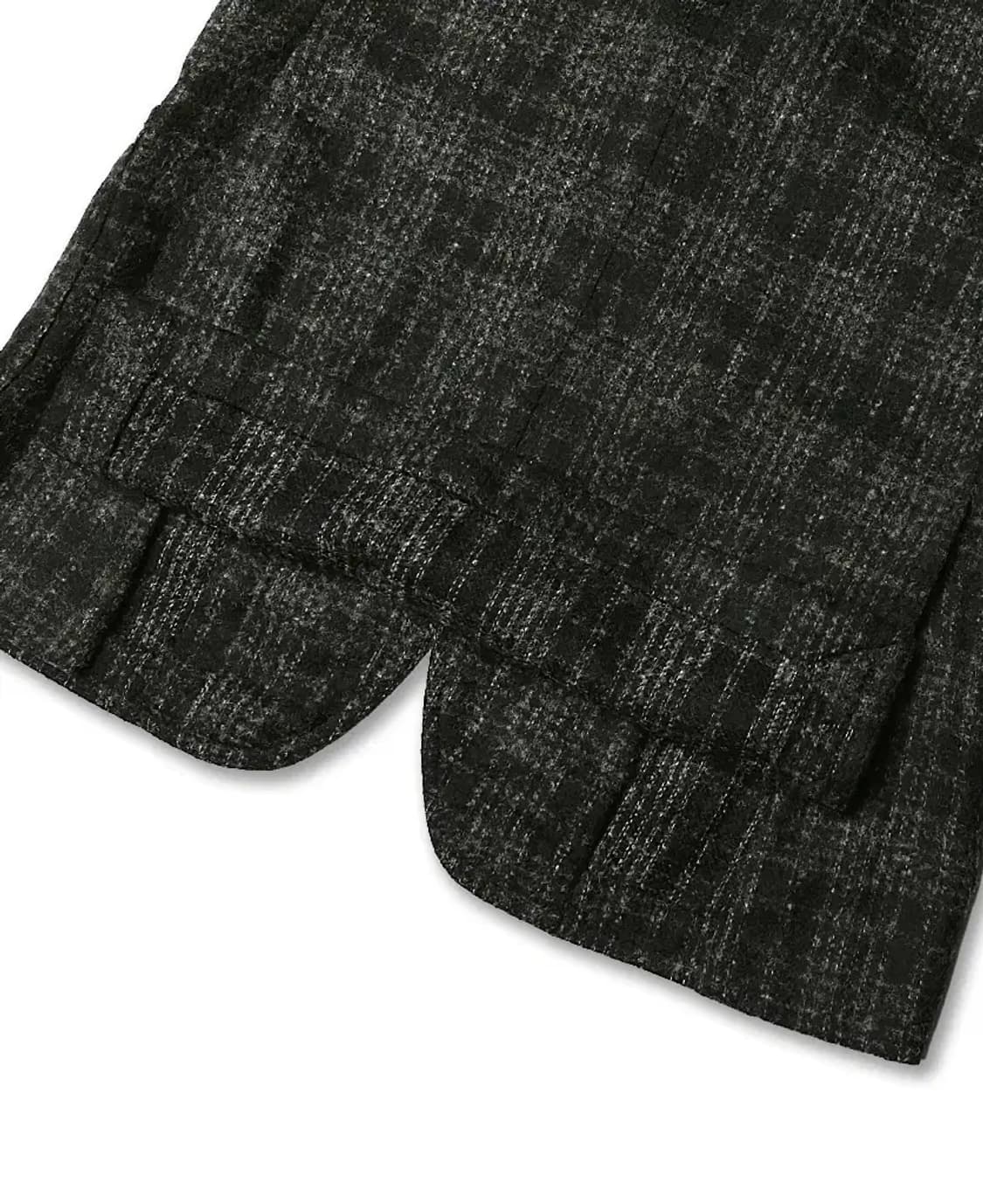 링자켓 [Ring Jacket RJ] 블랙 알파카 나일론 체크 자켓 상품이미지4