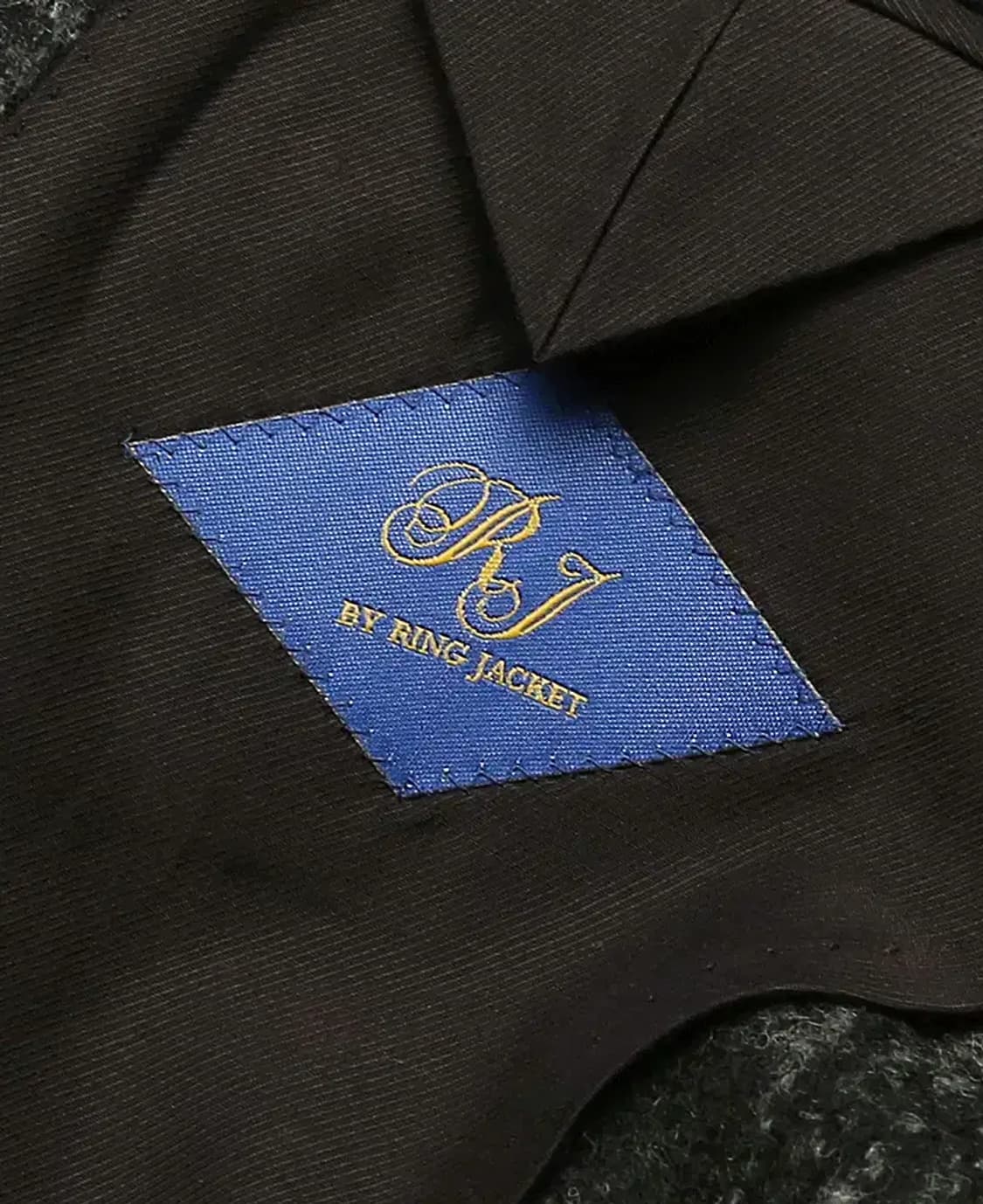 링자켓 [Ring Jacket RJ] 블랙 알파카 나일론 체크 자켓 상품이미지5