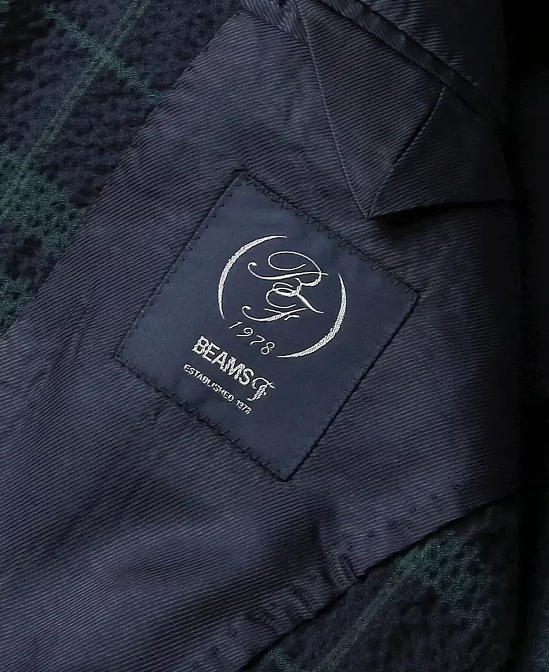 빔즈 에프 [Beams F] 씨어서커 타탄체크 스포츠 자켓 재팬 메이드 상품이미지5