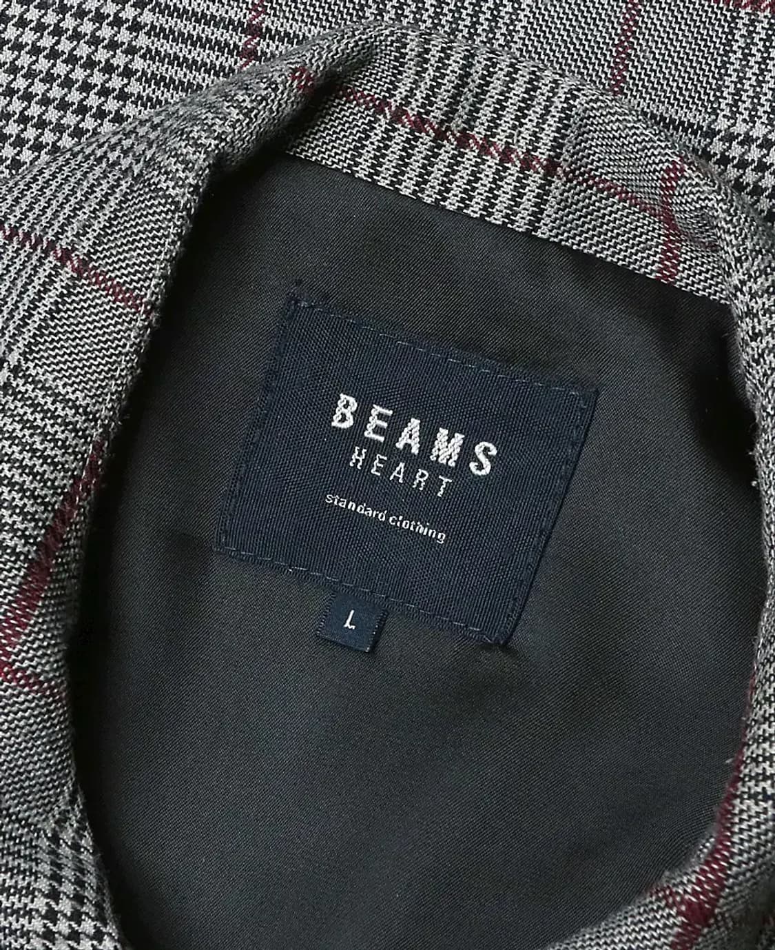빔즈 하트 [Beams Heart] 글렌 체크 클래식 블루종 자켓 상품이미지5