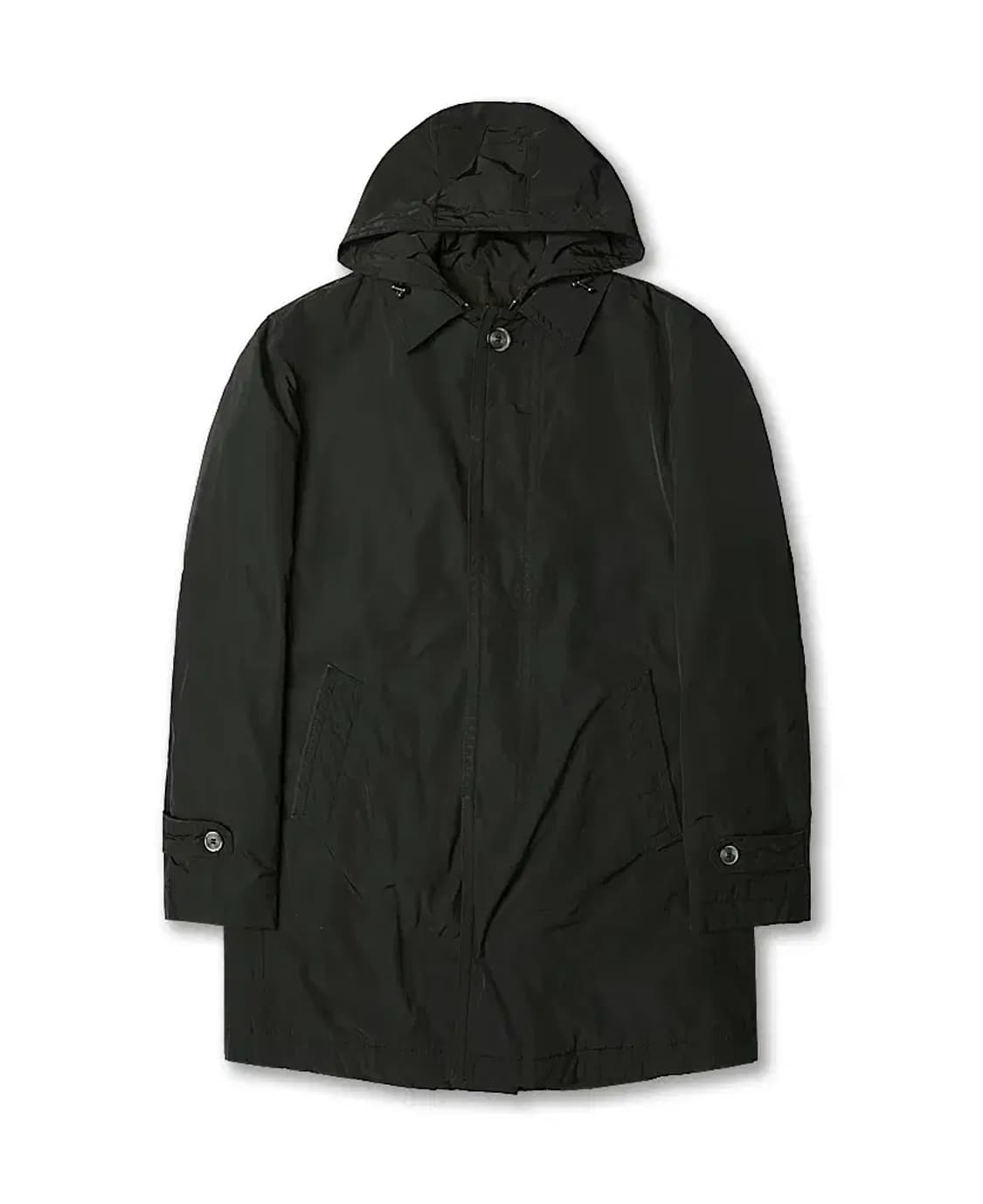 꼬르넬리아니 [Corneliani] 블랙 트렌디 후드 패딩 코트 상품이미지1