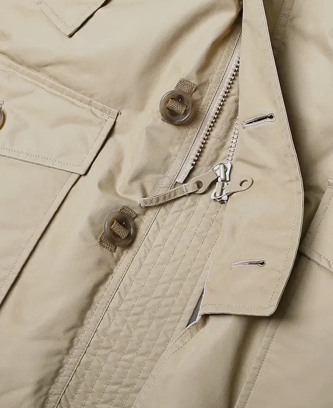 빔즈 [Beams] 클래식 베이지 롱 패딩 상품이미지3