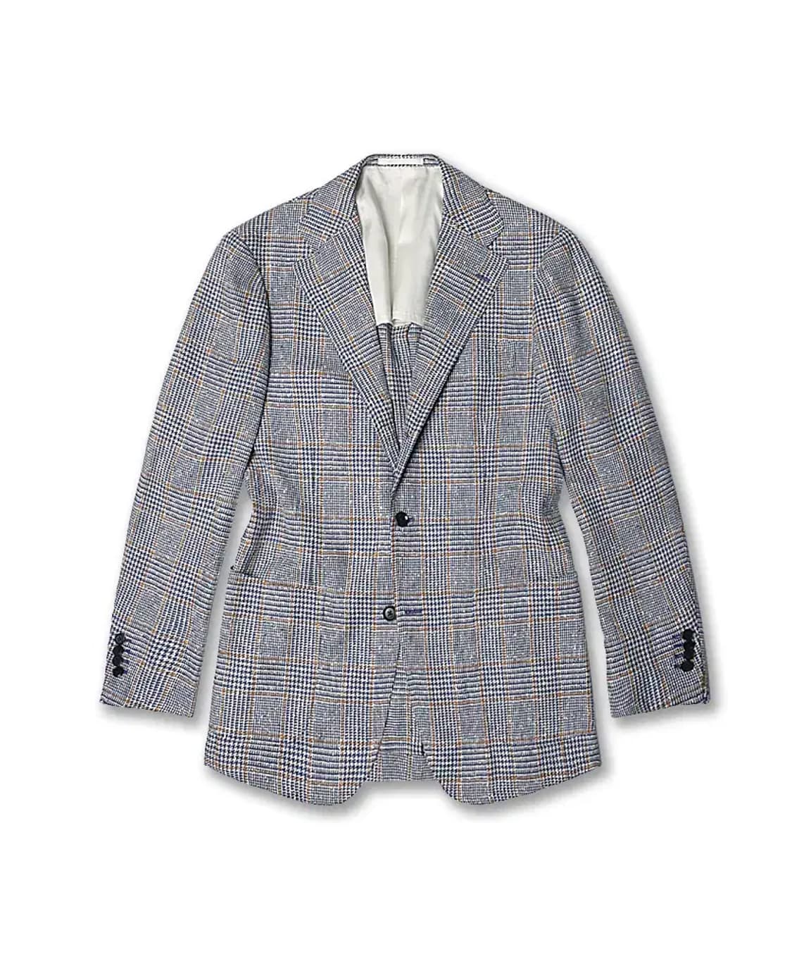 링자켓 [Ring Jacket] 로로피아나 트위드 체크 블랙 라벨 자켓 상품이미지1