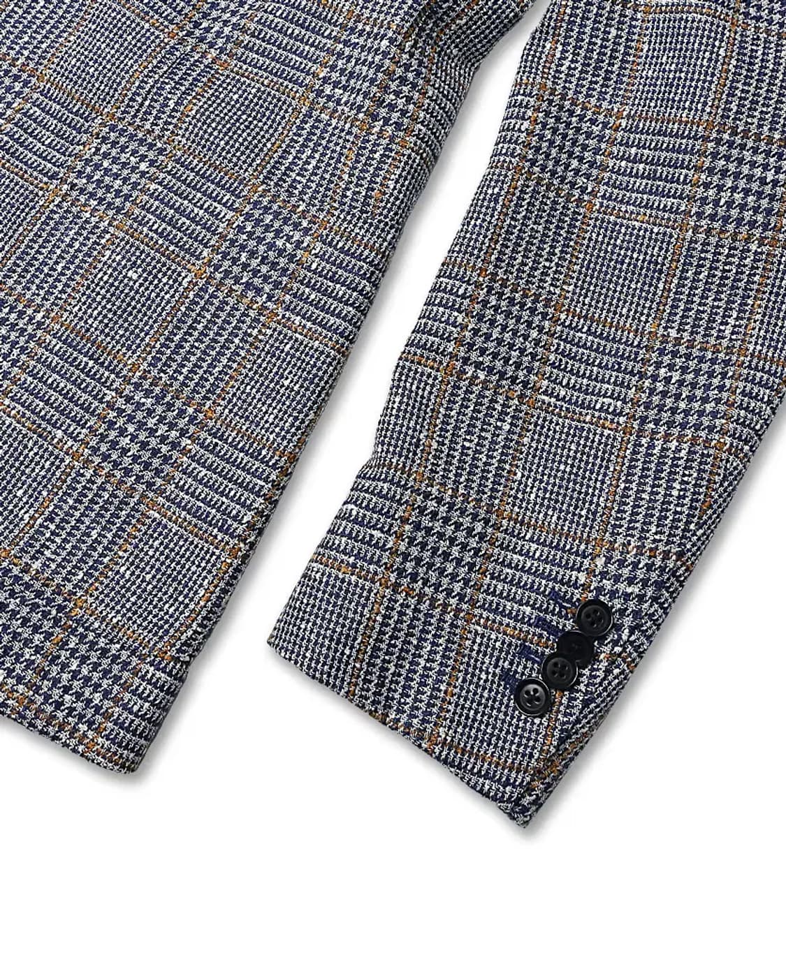 링자켓 [Ring Jacket] 로로피아나 트위드 체크 블랙 라벨 자켓 상품이미지3