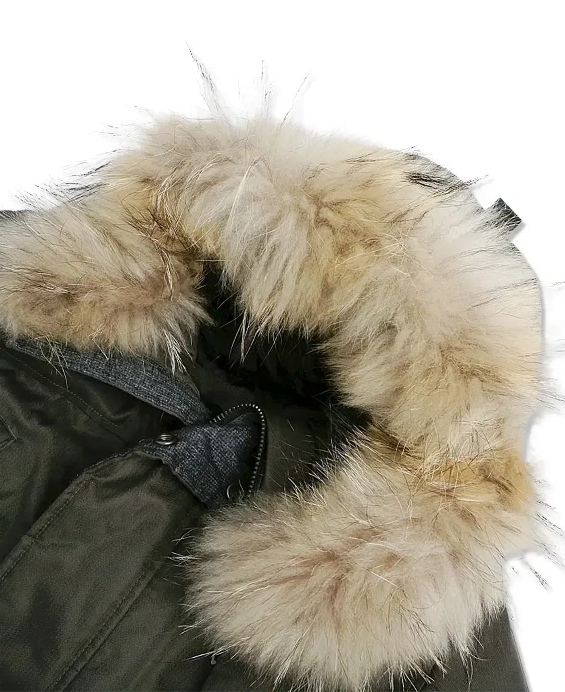 게스 [Guess] 다크 카키 덕다운 클래식 롱 패딩 상품이미지2