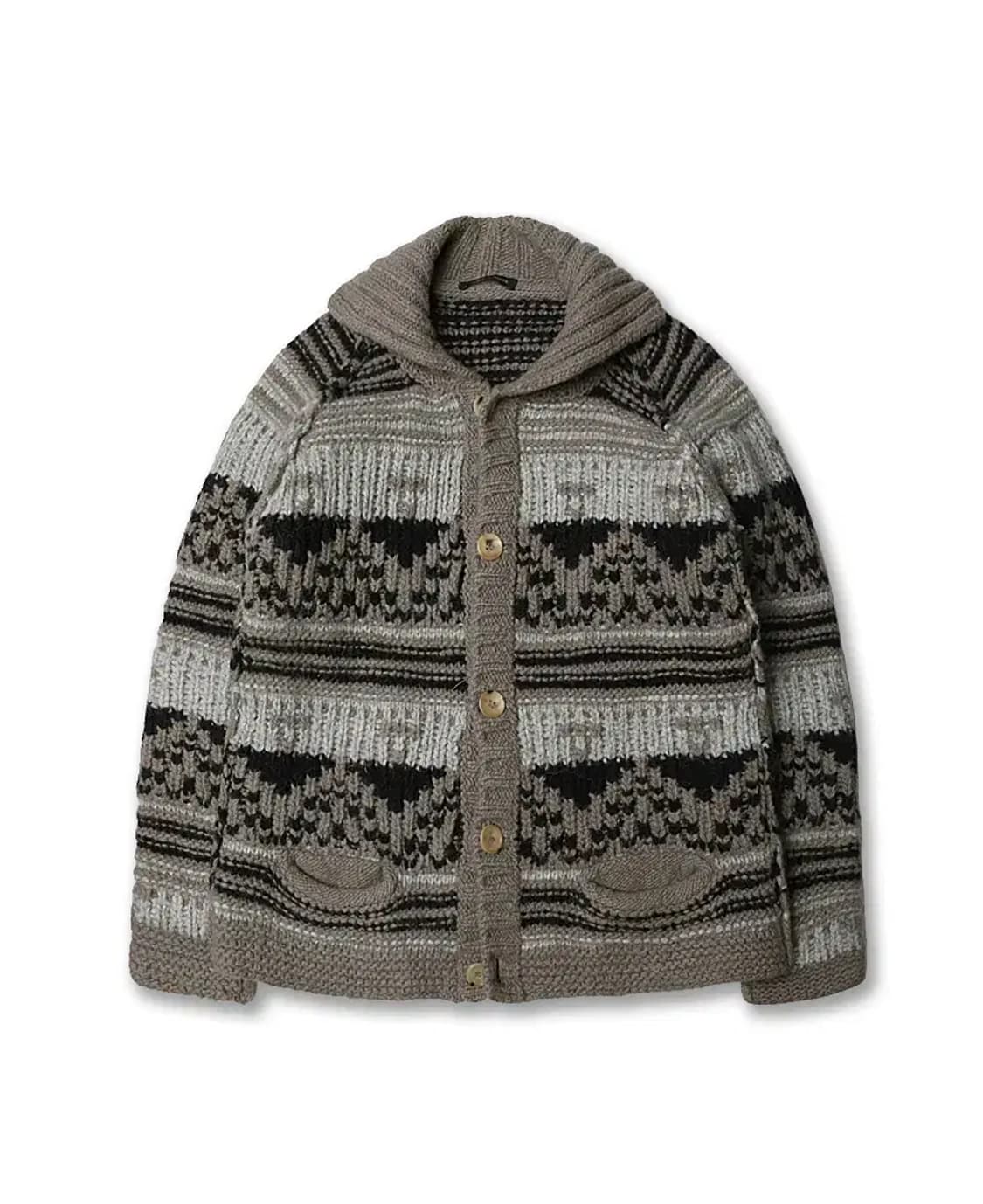 로베르토 콜리나 [Roberto Collina] 에스닉 패턴 니트 가디건 상품이미지1