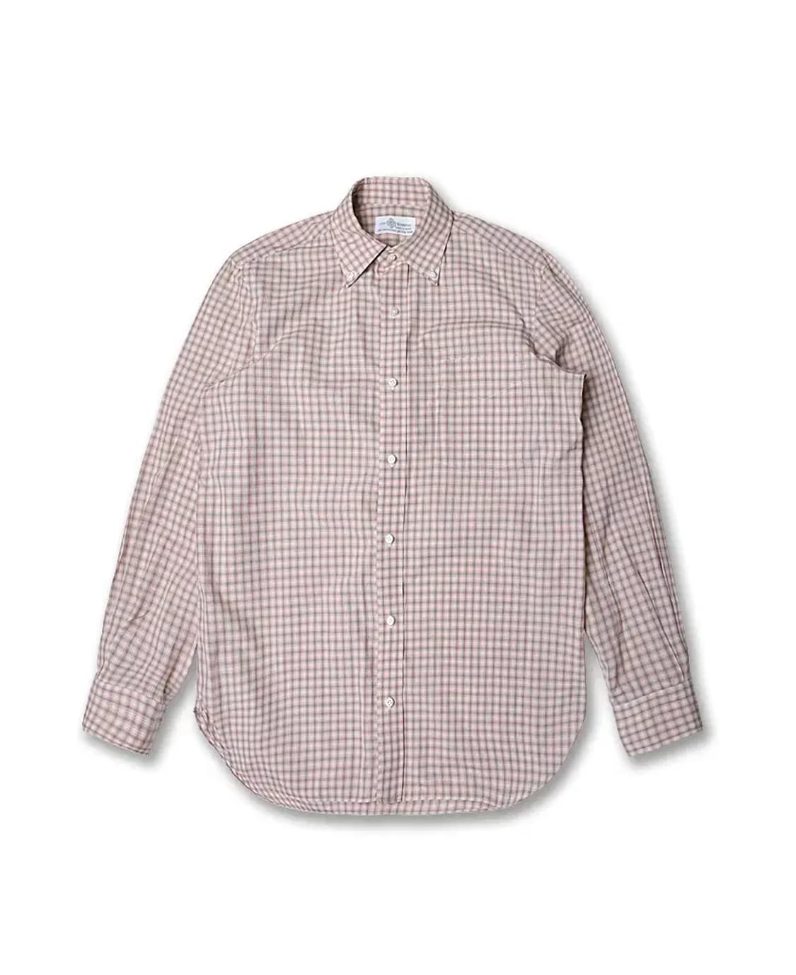 루이지 보렐리 [Luigi Borrelli]체크 버튼다운 사르토리아 셔츠 상품이미지1