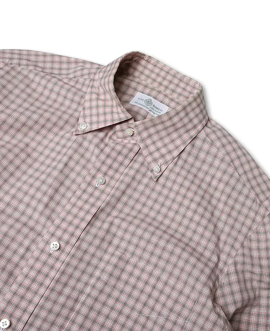 루이지 보렐리 [Luigi Borrelli]체크 버튼다운 사르토리아 셔츠 상품이미지2