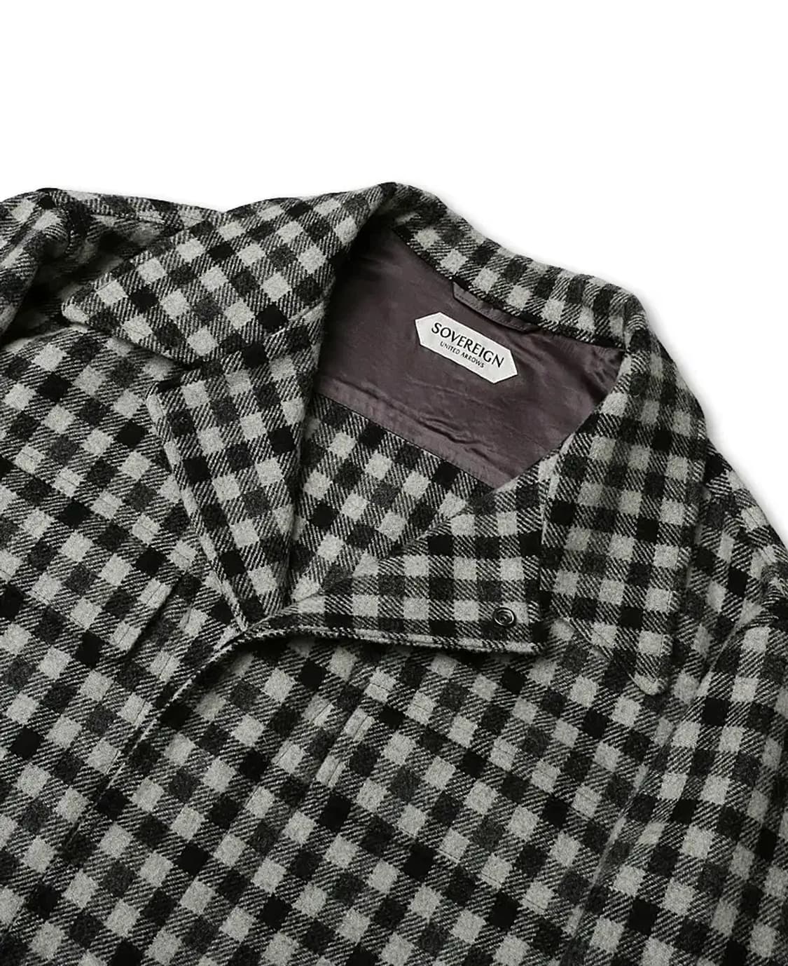 소버린 하우스 [Sovereign House] 플란넬 깅엄체크 셔츠 자켓 상품이미지2