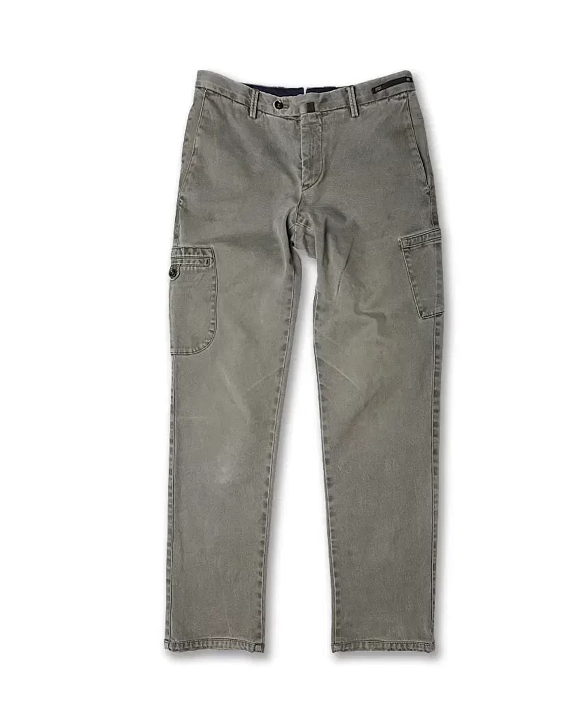 피티제로우노 [PT01] 그레이 가먼트 스트레치 카고 팬츠 상품이미지2