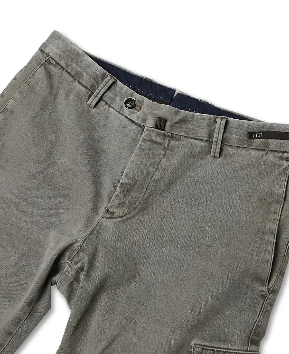 피티제로우노 [PT01] 그레이 가먼트 스트레치 카고 팬츠 상품이미지3