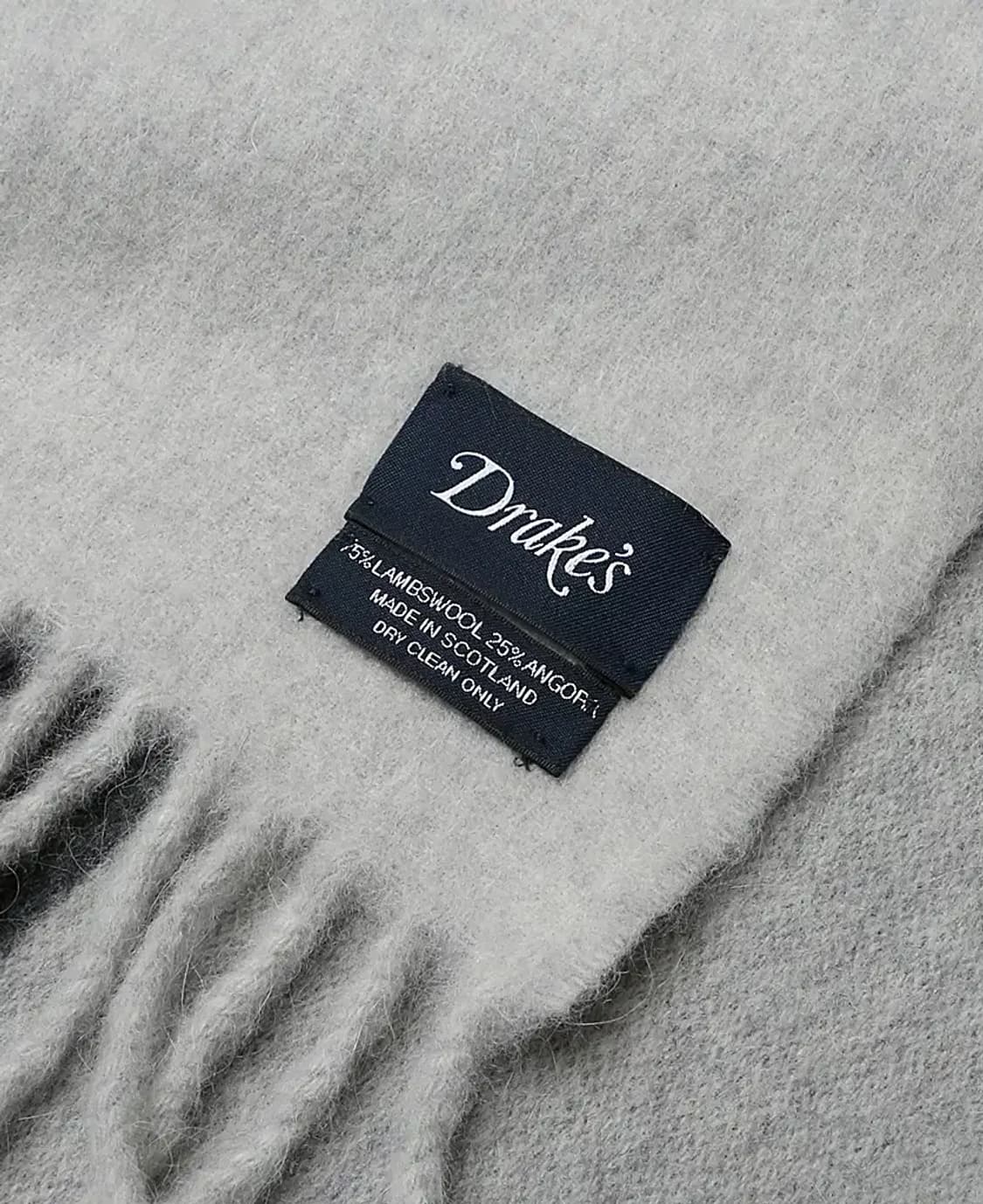 드레익스 [Drake's] 그레이 톤온톤 댄디 머플러 상품이미지5