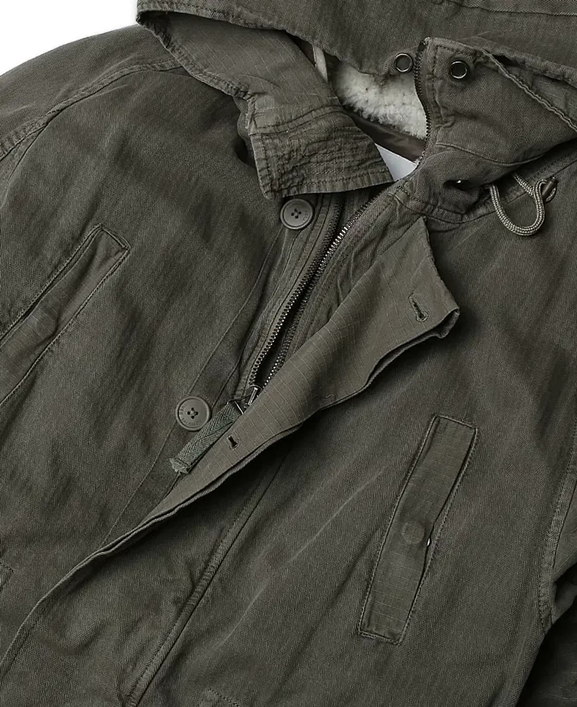 이브 살로몬 [Yves Salomon] 프렌치 아미 롱 야상 패딩 자켓 상품이미지4