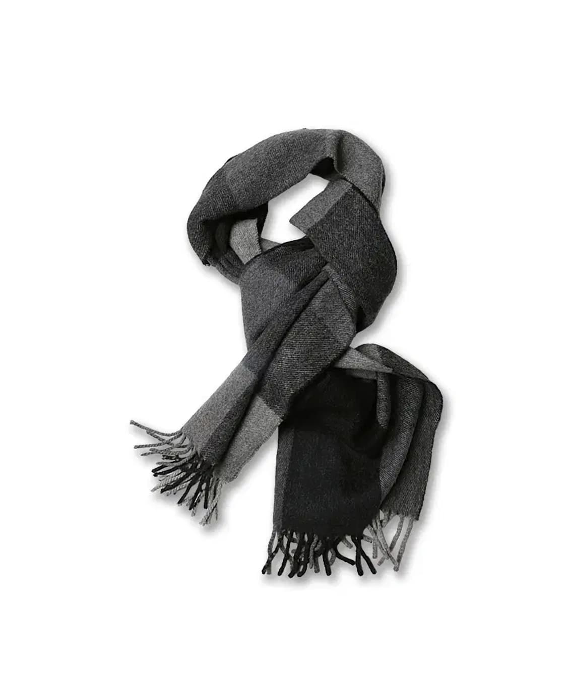 드레익스 [Drake's] 빅 스퀘어 그레이 톤 머플러 For 바니스뉴욕 상품이미지1