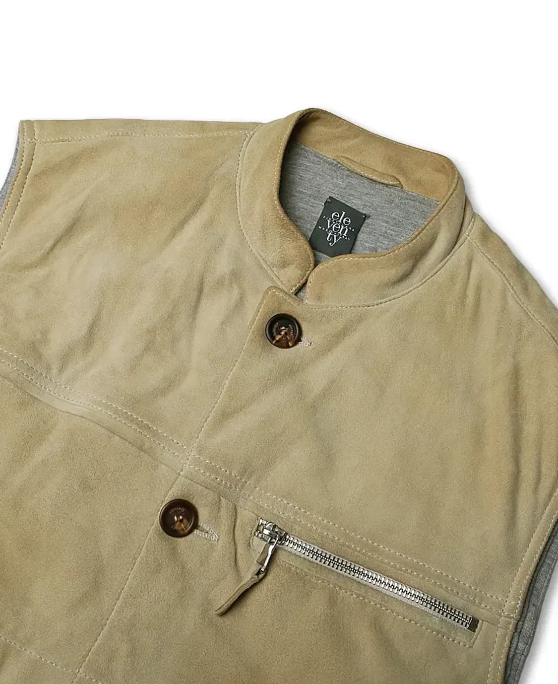 일레븐티 [Eleventy] 염소 가죽 스웨이드 이태리 패딩 베스트 상품이미지2