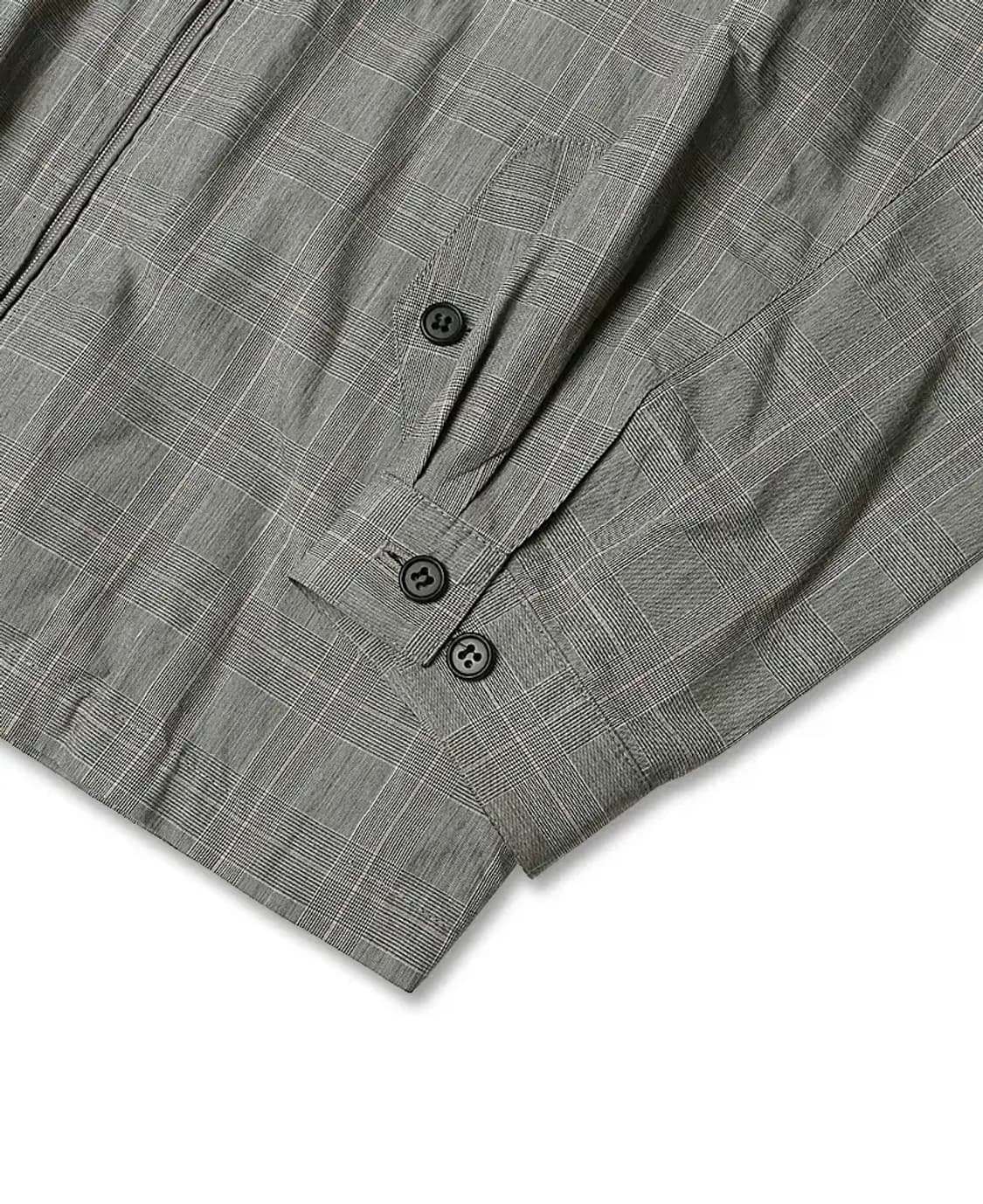 바라쿠타 [Baracuta] 그레이 체크 블루 라인 G1 블루종 자켓 상품이미지5