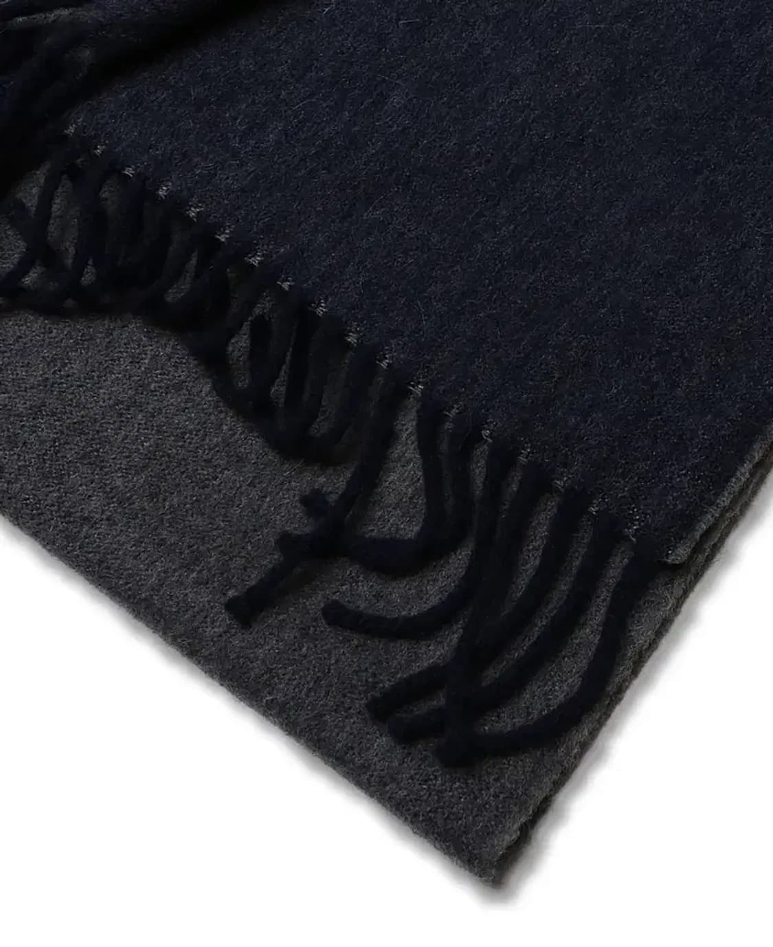 드레익스 [Drake's] 네이비 & 그레이 리버시블 스코틀랜드 머플러 상품이미지3