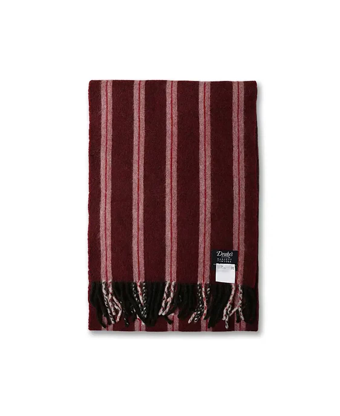 드레익스 [Drake's] 울 앙고라 스트라이프 리버시블 러블리 머플러 상품이미지2