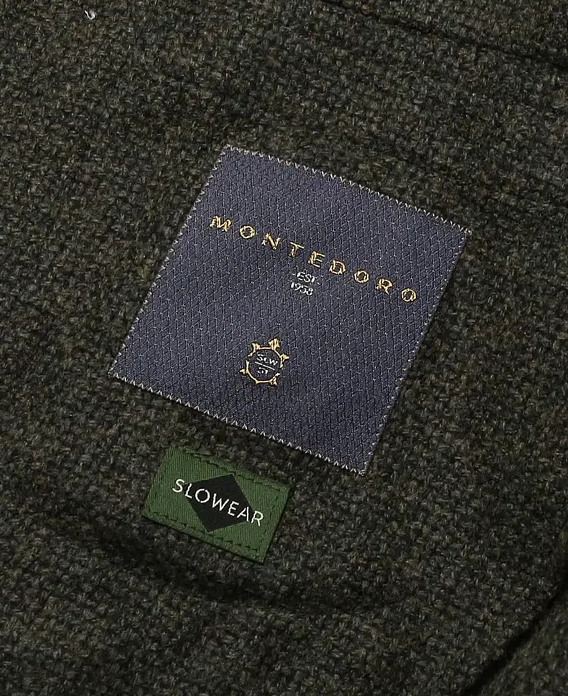 몬테도로 [Montedoro] 버진 울 코튼 캐시미어 카키 트위드 자켓 상품이미지6