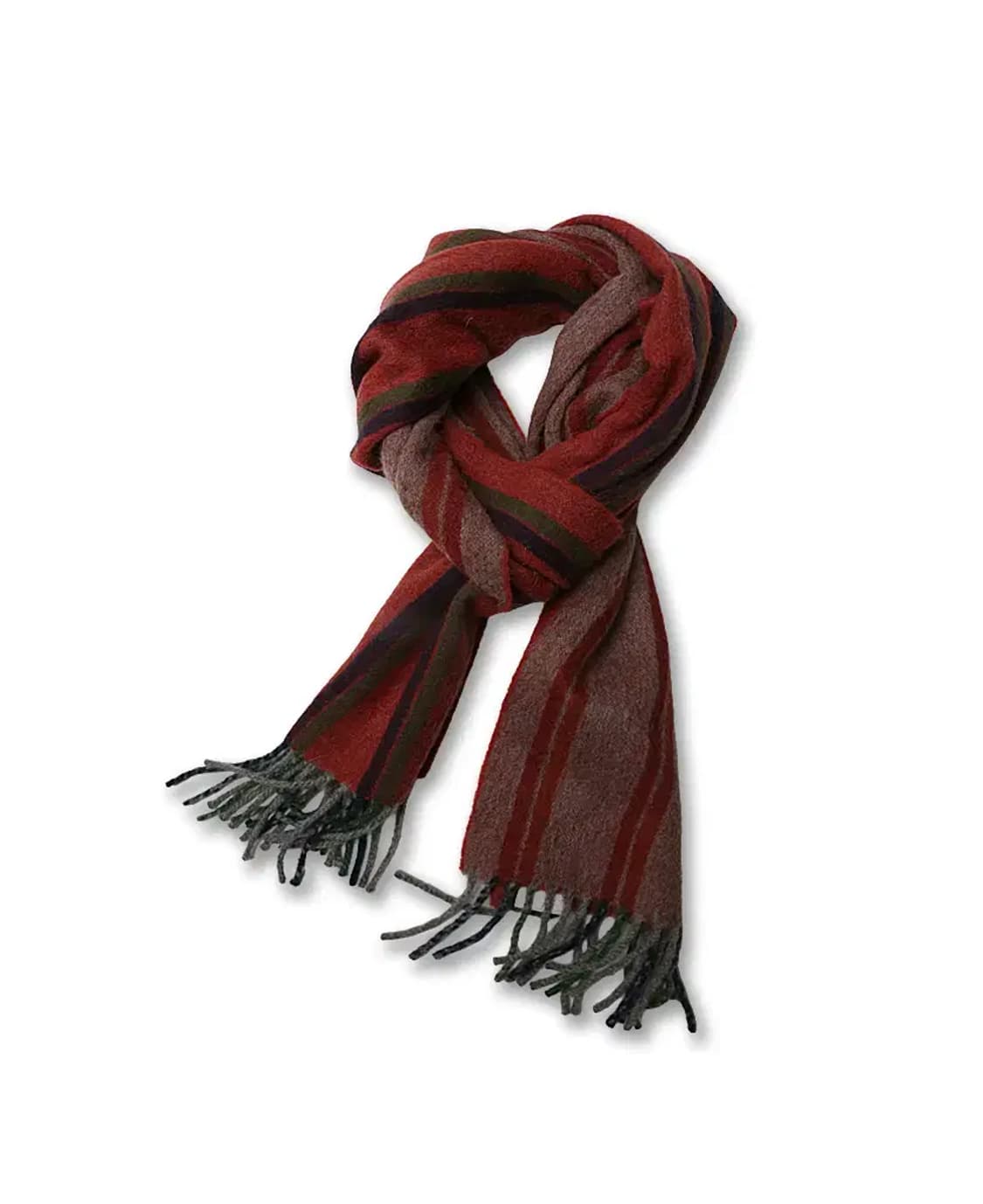 드레익스 [Drake's] 빈티지 컬러 스트라이프 램즈울 앙고라 머플러 상품이미지1