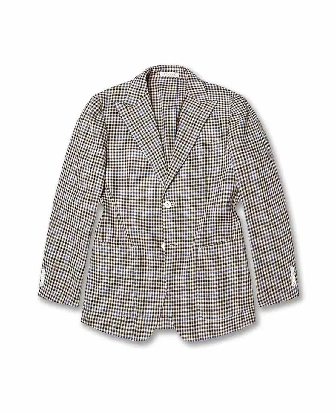 할인# 에토네 [Etonne] 라니피시오 F.lli 만넬리 체크 자켓 상품이미지1