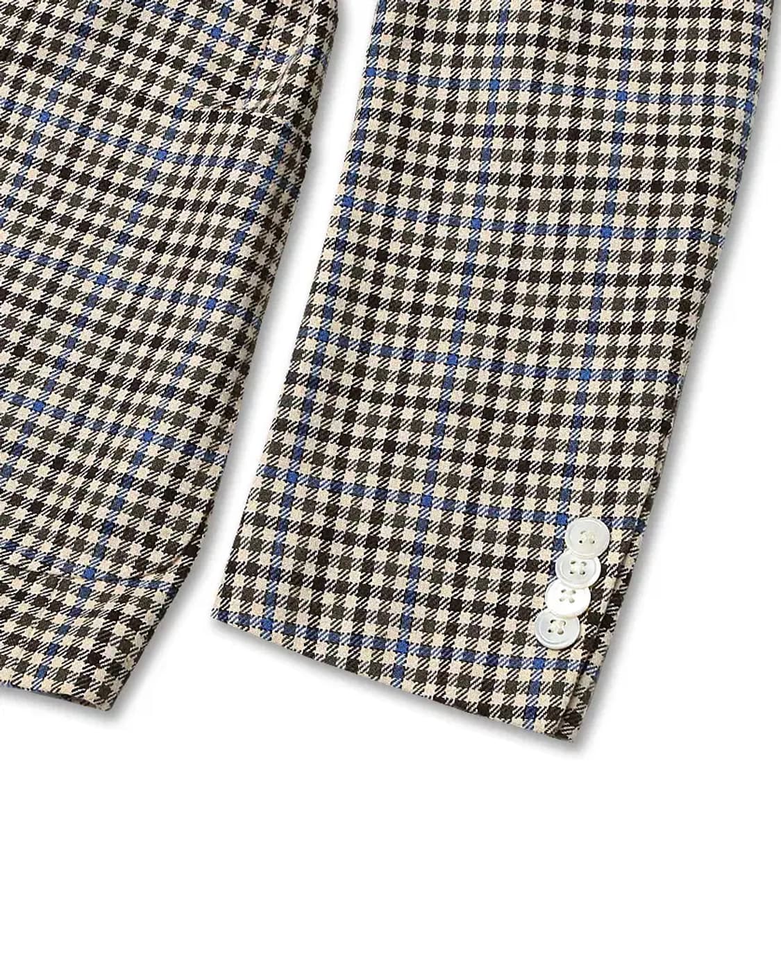 할인# 에토네 [Etonne] 라니피시오 F.lli 만넬리 체크 자켓 상품이미지3