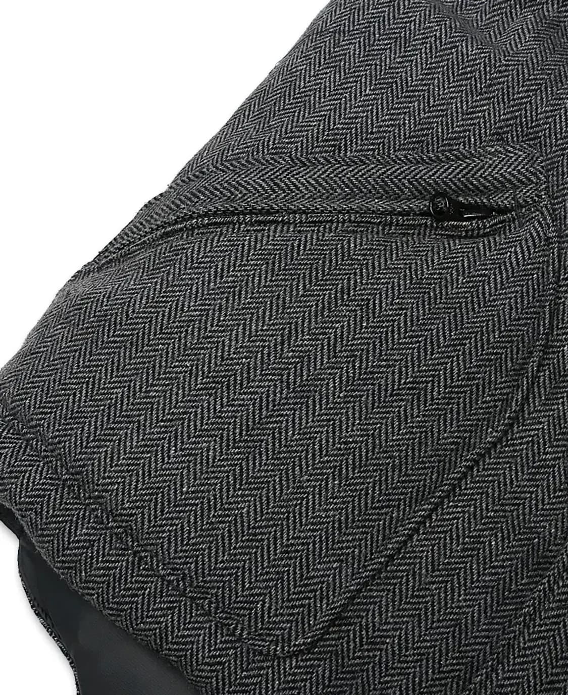 빔즈 플러스 [Beams +] 그레이 헤링본 울 다운 패딩 베스트 상품이미지3