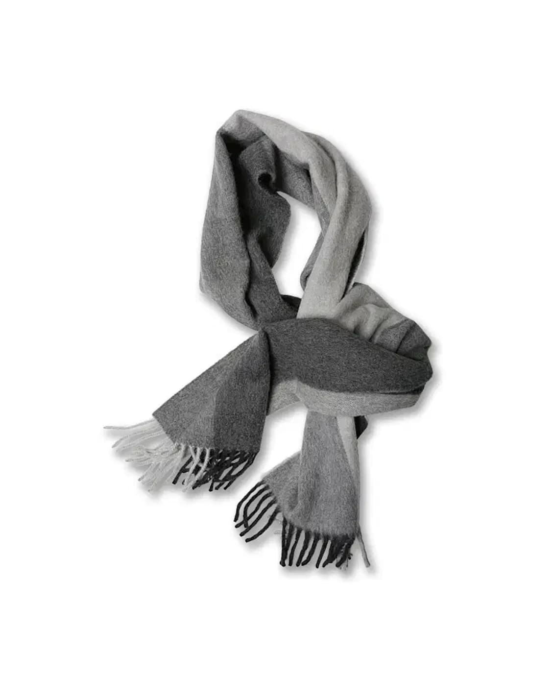 드레익스 [Drake's] 그레이 톤온톤 댄디 머플러 상품이미지1