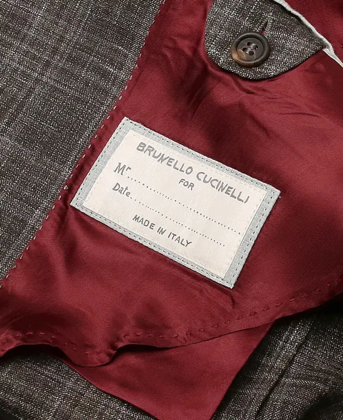 브루넬로 쿠치넬리 [Brunello Cucinelli] 브라운 체크 자켓 상품이미지6