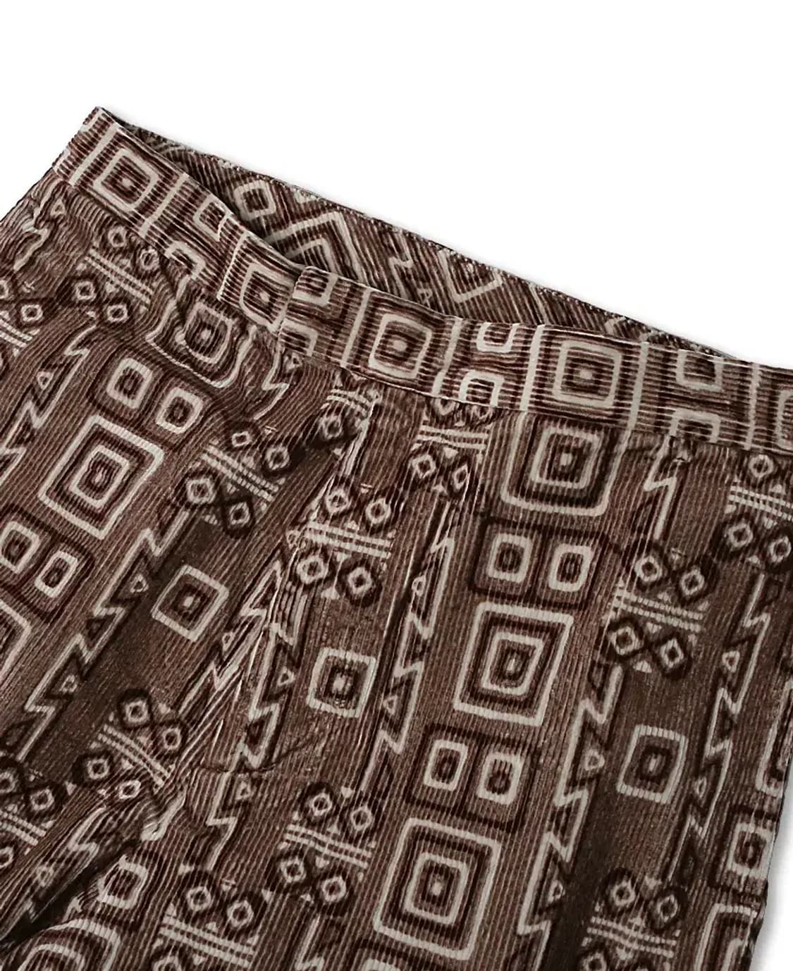 빔즈 플러스 [Beams +] 트라이브 패턴 스트링 릴렉스 팬츠 코듀로이 상품이미지3