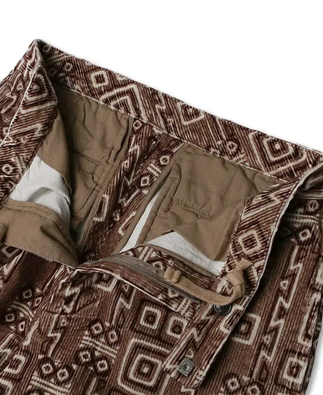 빔즈 플러스 [Beams +] 트라이브 패턴 스트링 릴렉스 팬츠 코듀로이 상품이미지4